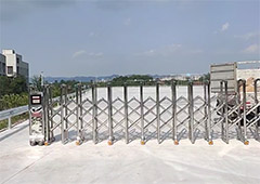 重庆陈家桥驾校电动伸缩门安装